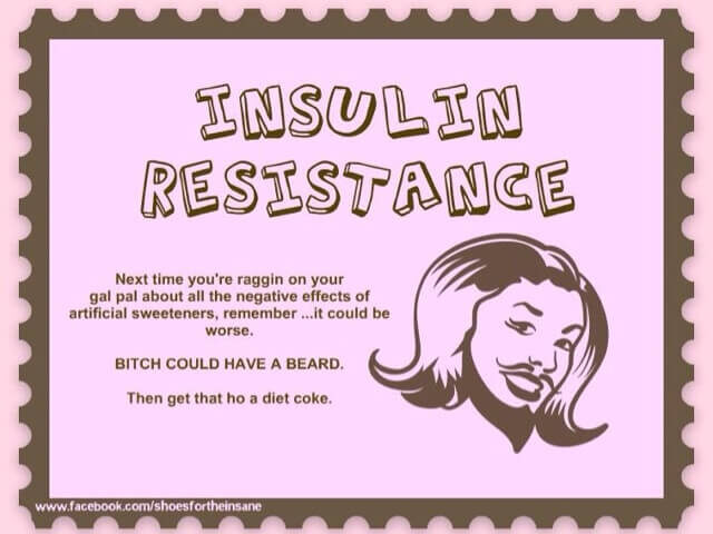 A witty cartoon about PCOS; insulin resistance